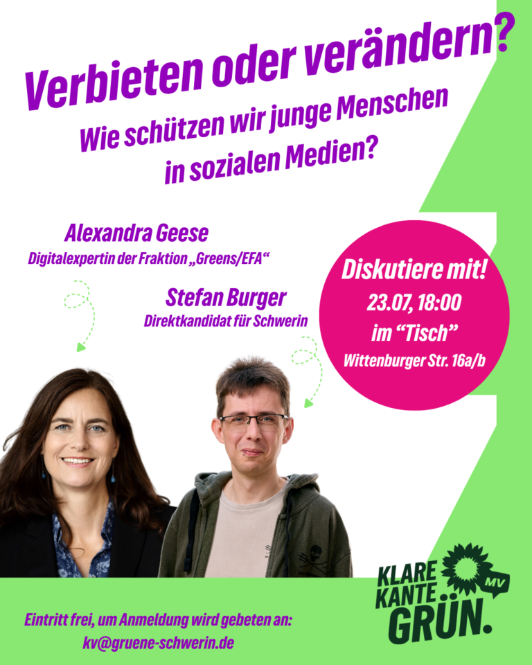 Diskussionsveranstaltung: Verbieten oder verändern? Wie schützen wir junge Menschen in sozialen Medien?